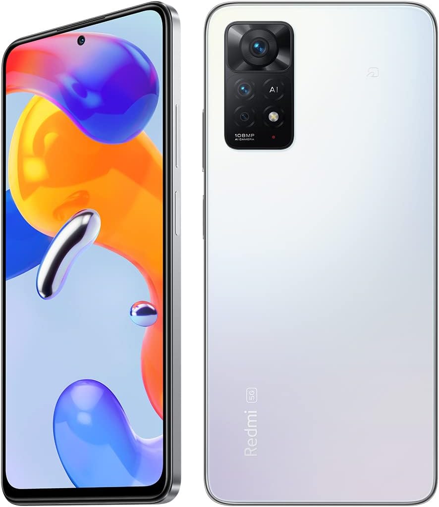 Redmi Note 11 Pro 5G SIMフリースマートフォン 6GB+128GB 日本語版 120Hz有機ディスプレイ 1億800万画素カメラ 67W急速充電 ポーラーホワイト【日本正規代理店品】