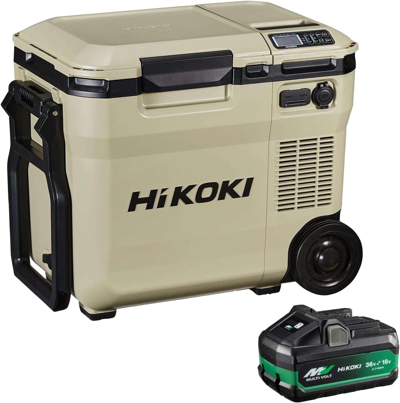 14.4V/18V コードレス冷温庫 18L サンドベージュ【ハイコーキ】