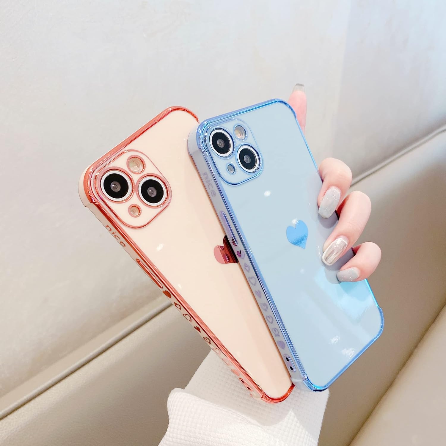 iPhone 16E用 薄型可愛いケース U字型落下防止 衝撃吸収 全面保護