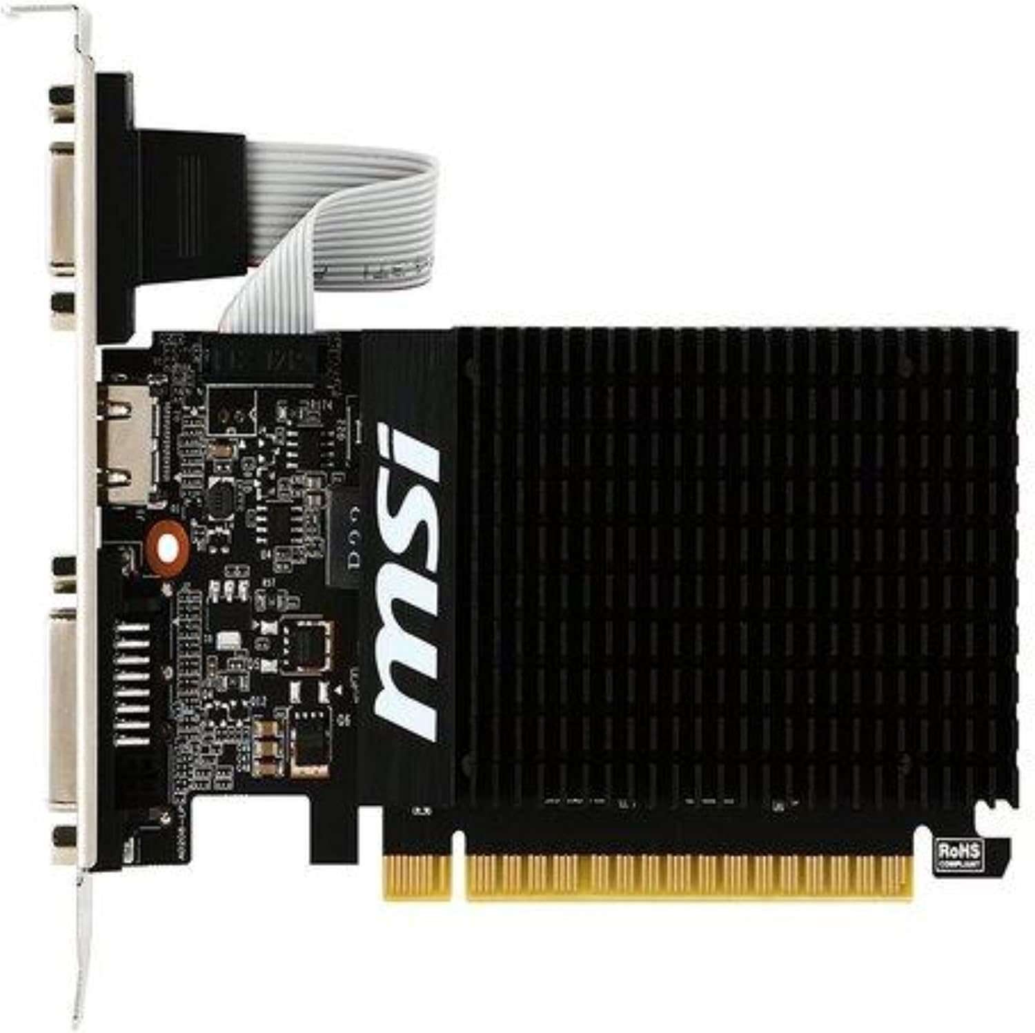 MSI ファンレス GeForce GT 710 2GB ロープロファイル グラフィックスカード