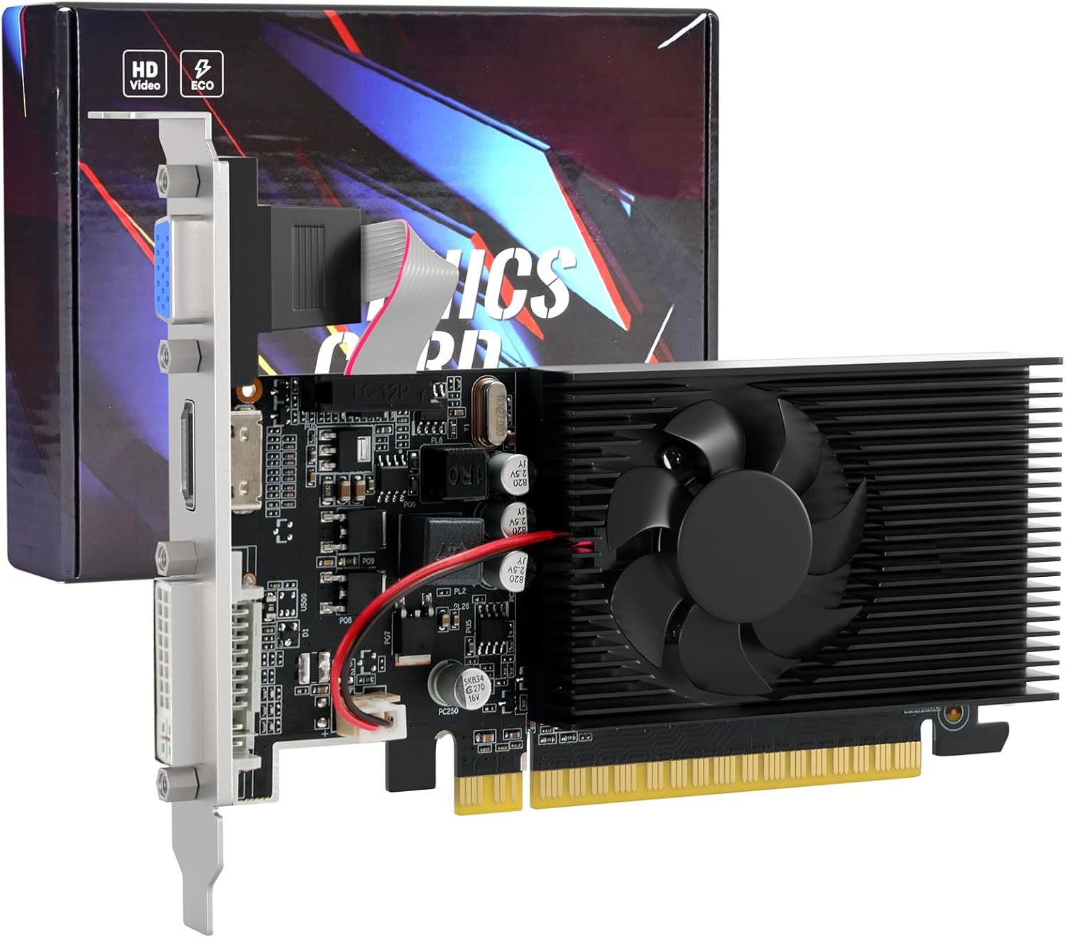 GT730 4G GDDR3メモリ搭載 グラフィックボード 高精細出力 静音ロープロファイル