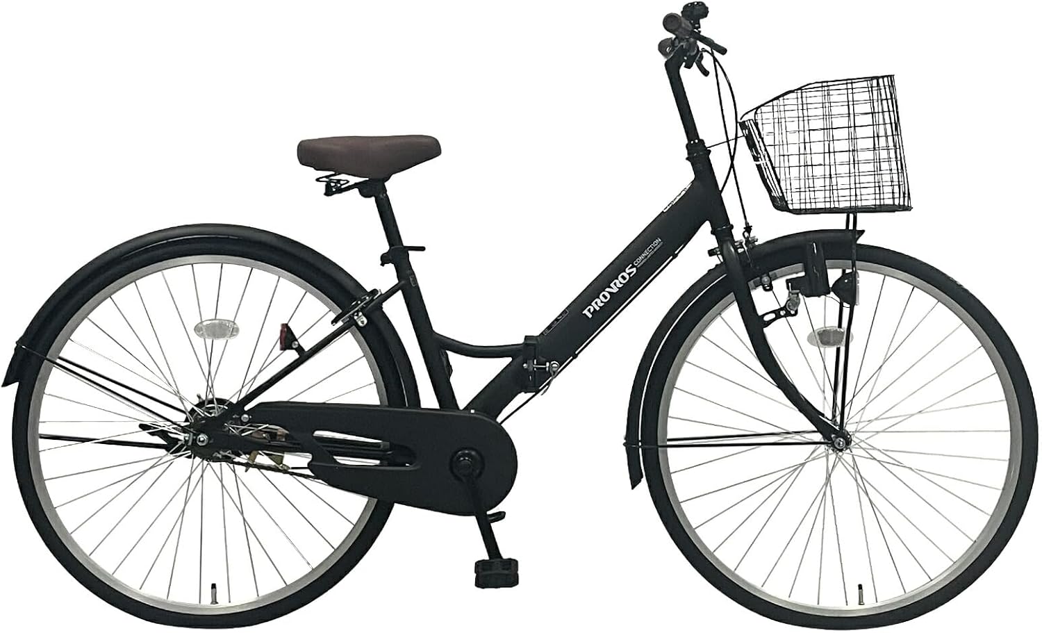 折りたたみ自転車 26インチ シングルギア ママチャリ カゴ・鍵・LEDライト付【ジュニア向け】【1年メーカー保証】