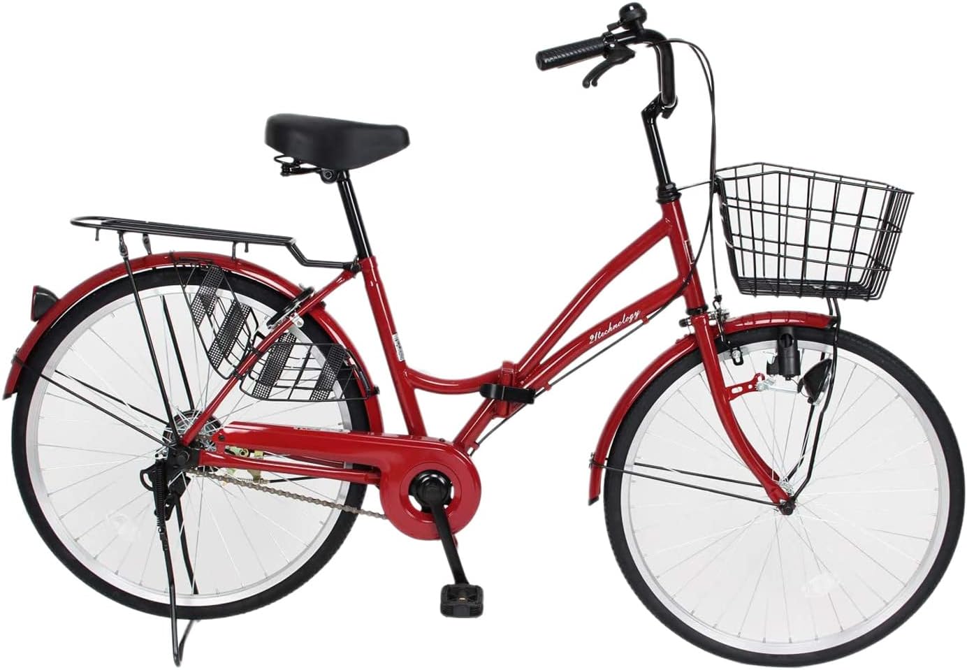 折りたたみママチャリ 24インチ シティサイクル 通勤・通学・お買い物用 MC240
