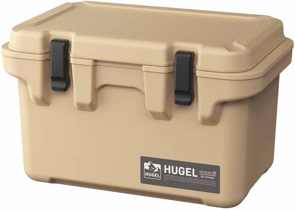 アイリスオーヤマ HUGEL 20L クーラーボックス ベージュ アウトドア用