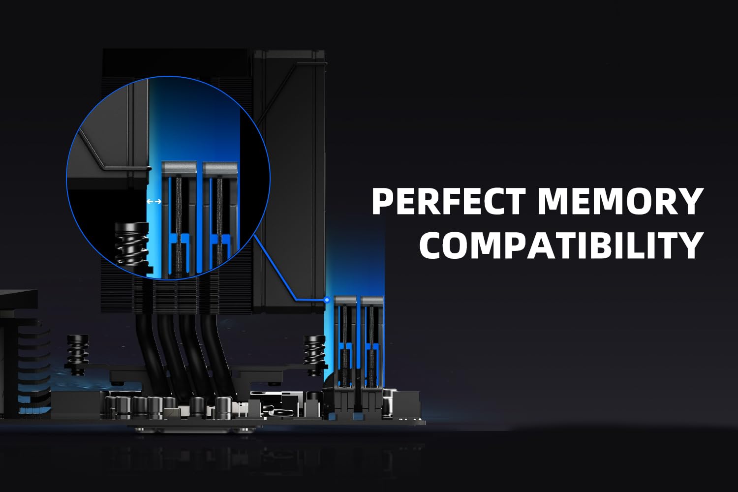小型サイドフローCPUクーラー Intel&AMD用 92mmファン搭載 ブラック FROZN-A400-BLACK