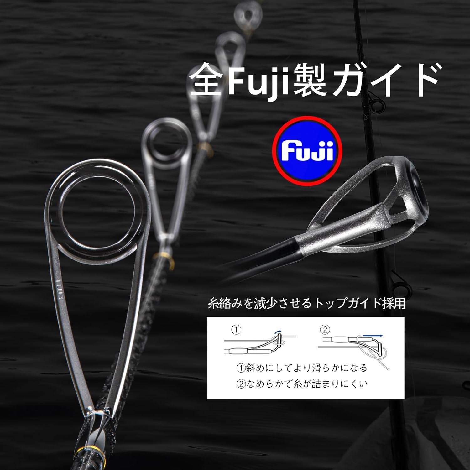 Goture POLLUXシリーズ スロージギングロッド 1.83m/1.98m ML/M/MH 海釣り用