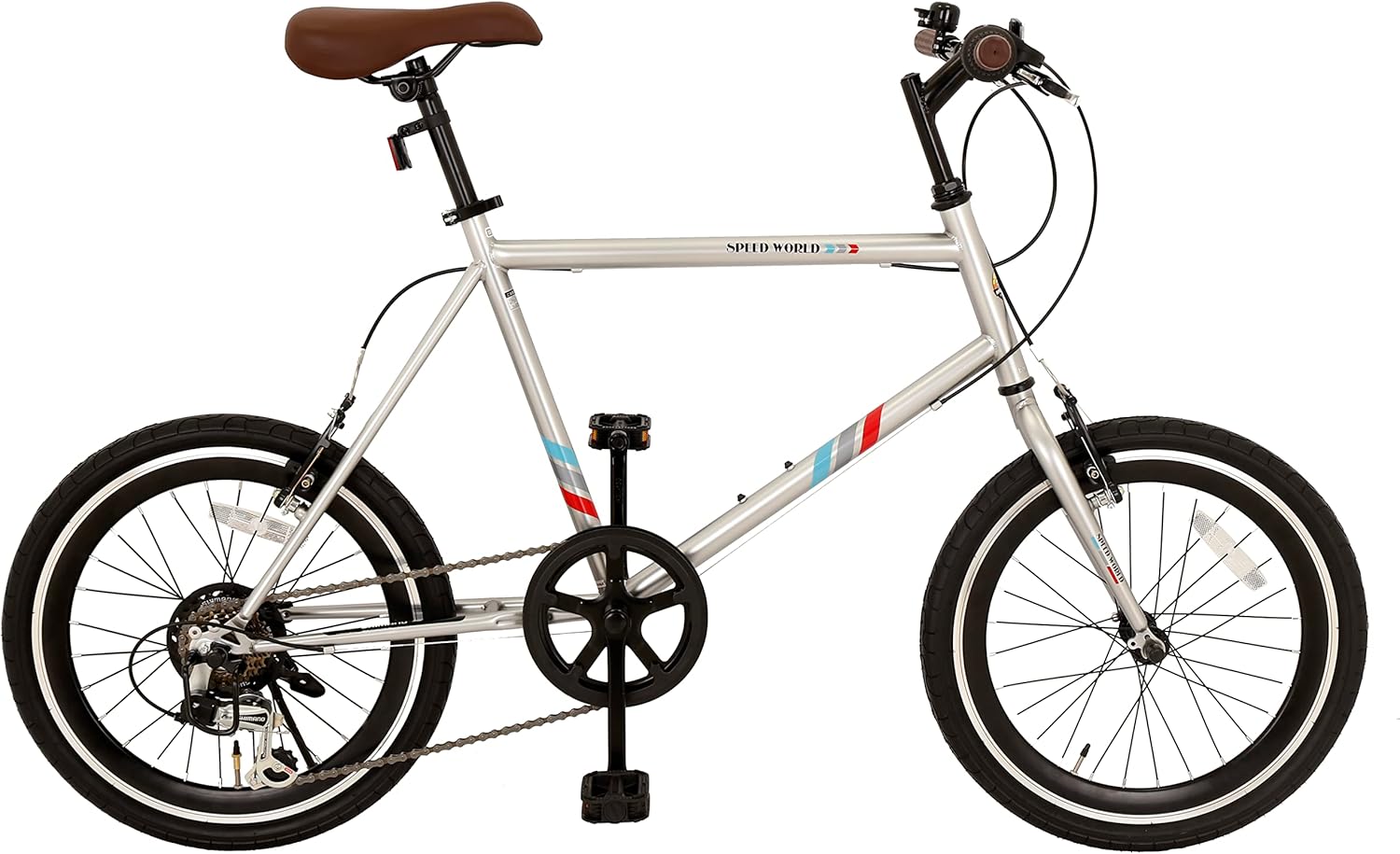 通勤・通学向け 20インチ ミニベロ 自転車 7段変速 シマノギア付き