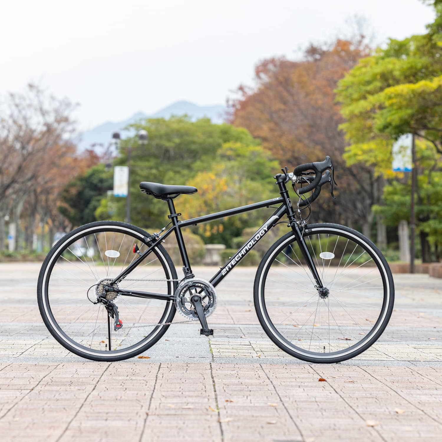 ロードバイク 700c シマノ14段変速 ギヤ ドロップハンドル 補助ブレーキ付き