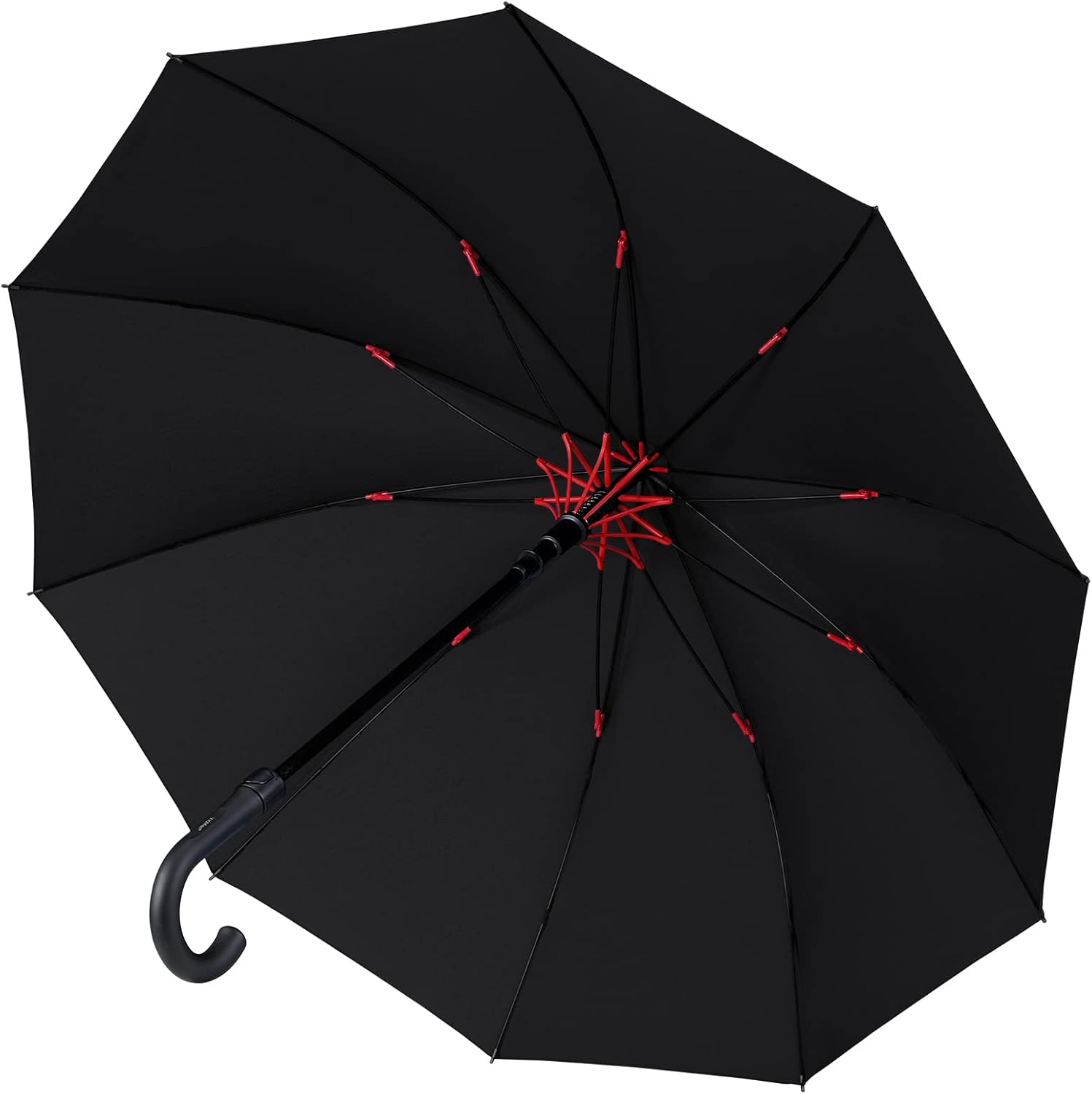 【暴雨対策】210Tグラスファイバー大判傘 130cm自動開閉 メンズレディース兼用