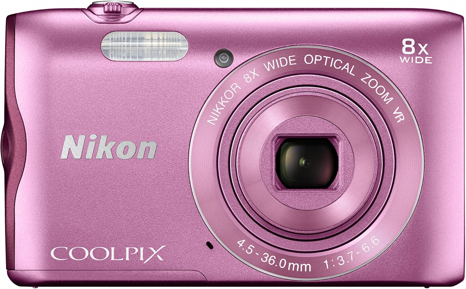 Nikon COOLPIX A300 光学8倍ズーム 2005万画素 デジタルカメラ ピンク
