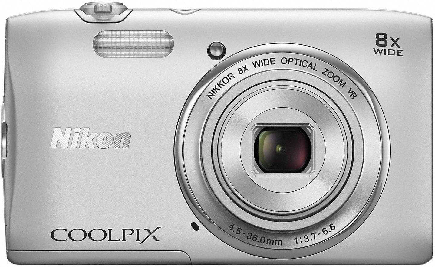 COOLPIX S3600 デジタルカメラ 8倍ズーム 2005万画素 クリスタルシルバー