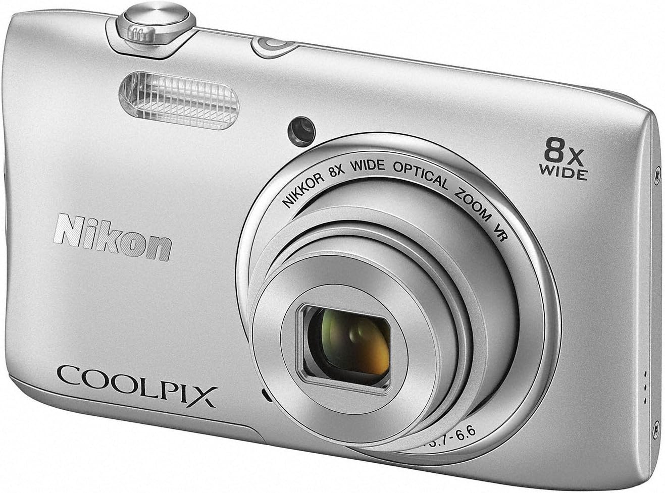 COOLPIX S3600 デジタルカメラ 8倍ズーム 2005万画素 クリスタルシルバー