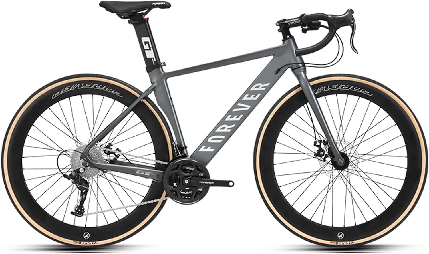 通勤用アルミフレームロードバイク 27段変速 前後ディスクブレーキ 700Cx28C