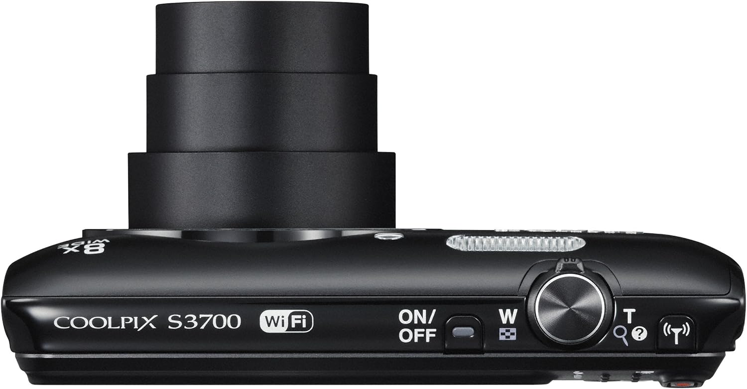Nikon デジタルカメラ COOLPIX S3700 ブラック 光学8倍ズーム 2000万画素