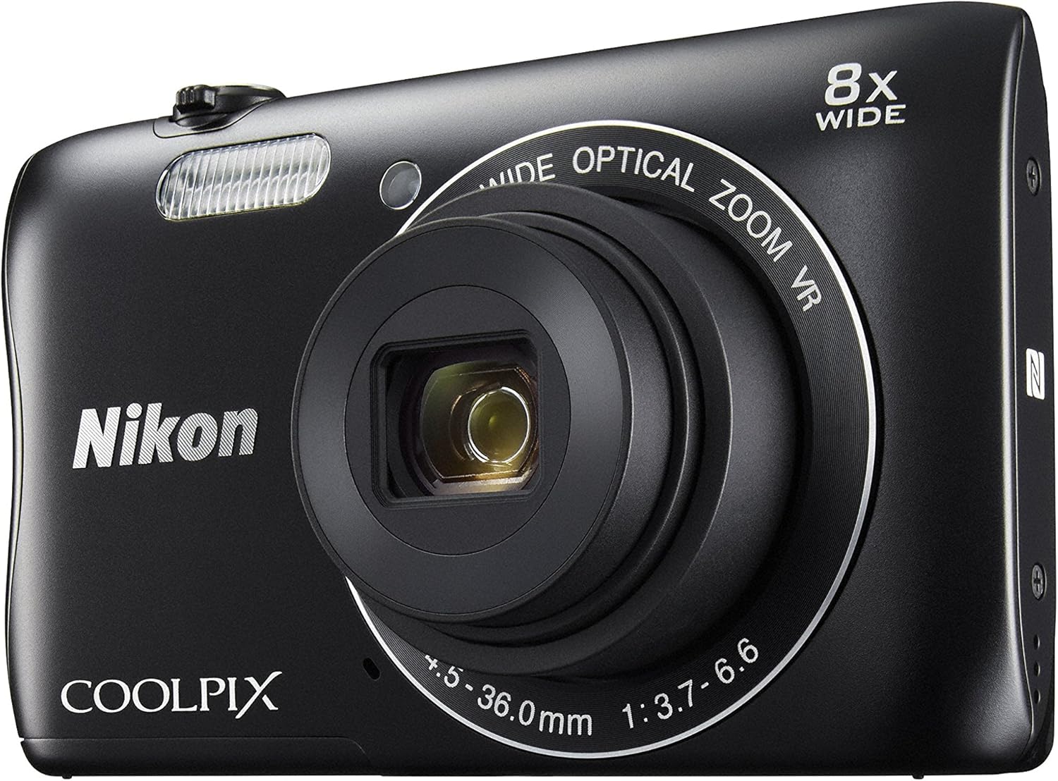 Nikon デジタルカメラ COOLPIX S3700 ブラック 光学8倍ズーム 2000万画素