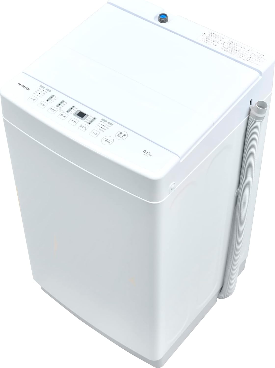 一人暮らし向け 6kg ホワイト 全自動洗濯機 YWM-60(W) ノンインバーター