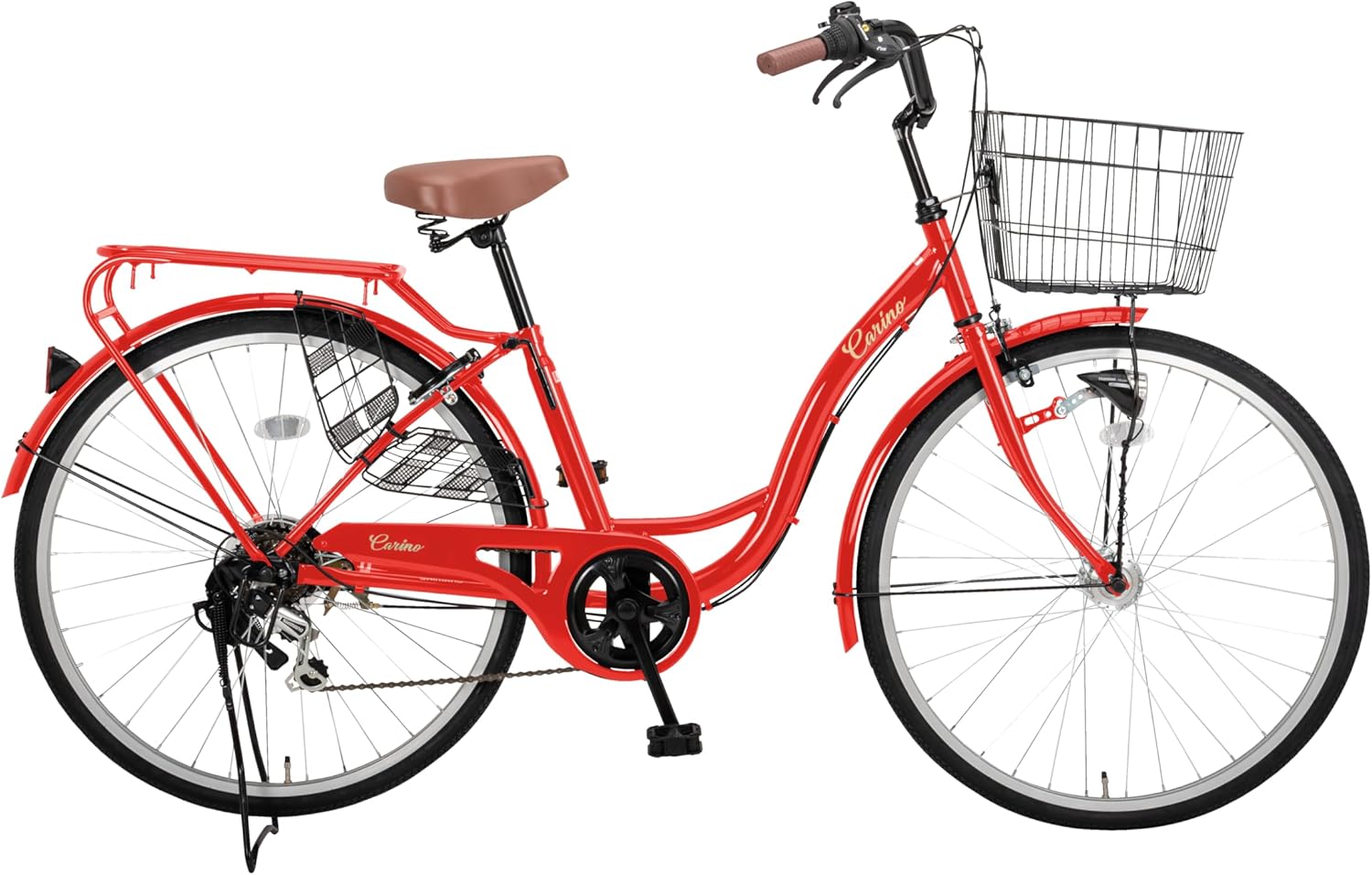 シティサイクル シマノ6段変速 26インチ ダイナモライト付き 自転車 CR-S266