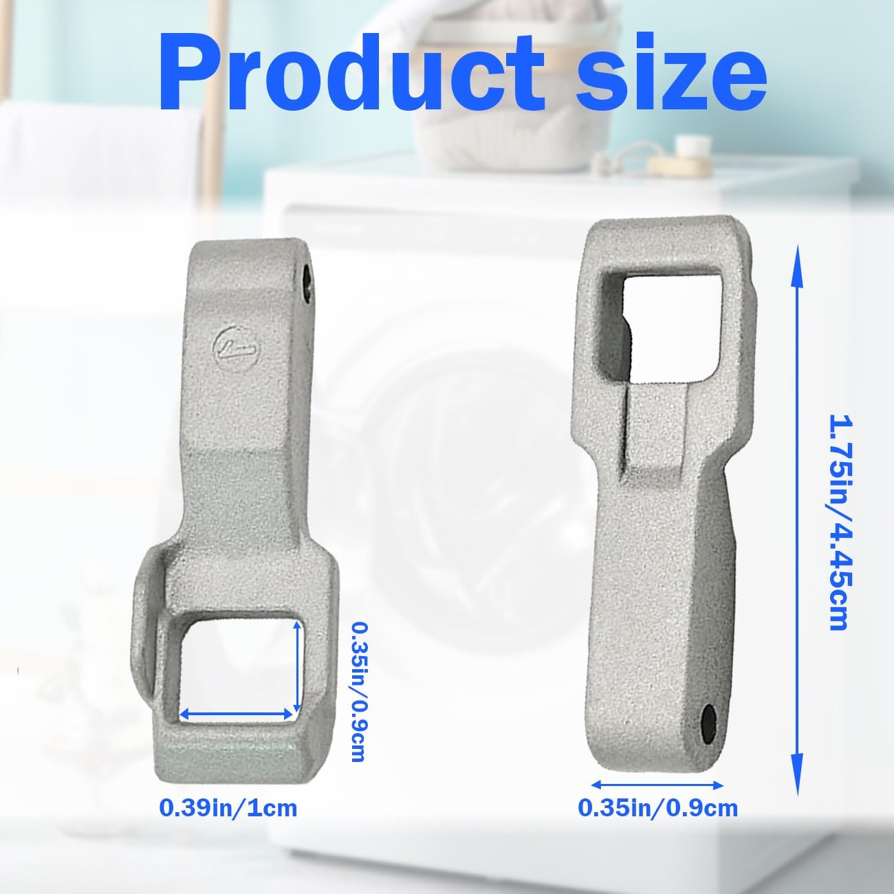 LG/Kenmore用 洗濯機 ドアロックストライク ハンドメイド部品 (シルバー)