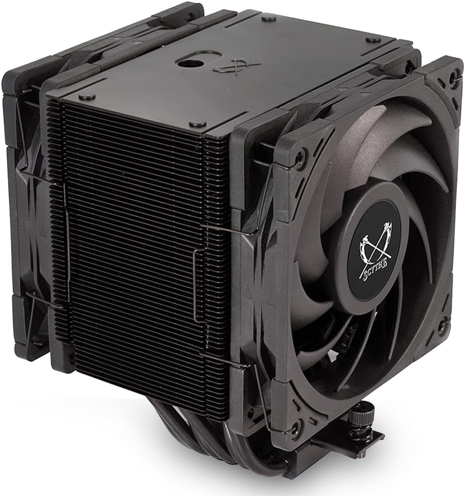 MUGEN6 BLACK EDITION サイドフロー型CPUクーラー デュアルファン 6mmヒートパイプ x6