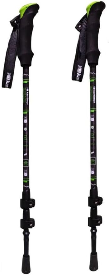 超軽量アルミトレッキングポール2本セット（約235g/本・ブラック）