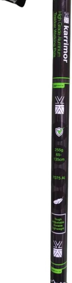 超軽量アルミトレッキングポール2本セット（約235g/本・ブラック）