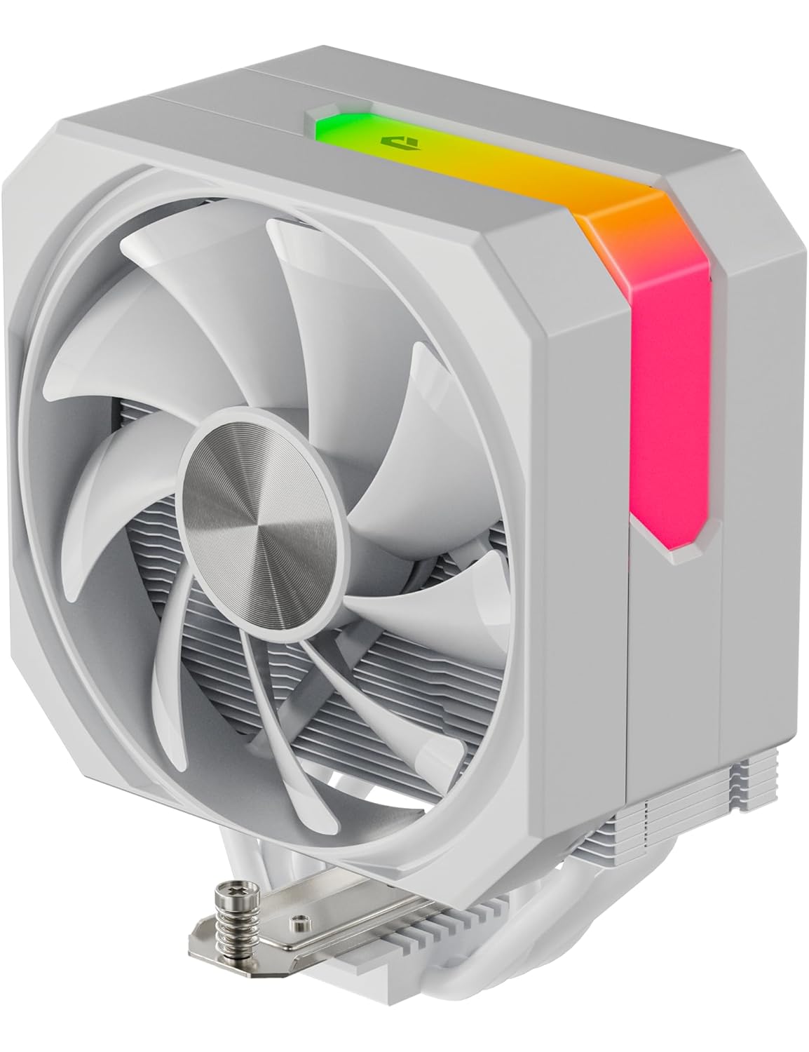 静音CPUクーラー ARGB PWMファン搭載 サイドフロー型 230W TDP AMD AM4/AM5・Intel対応 ホワイト【up1TC4】