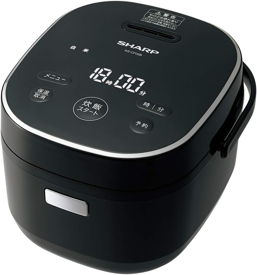 一人暮らし向け ブラック 3合炊飯器 マイコン パン調理機能付き