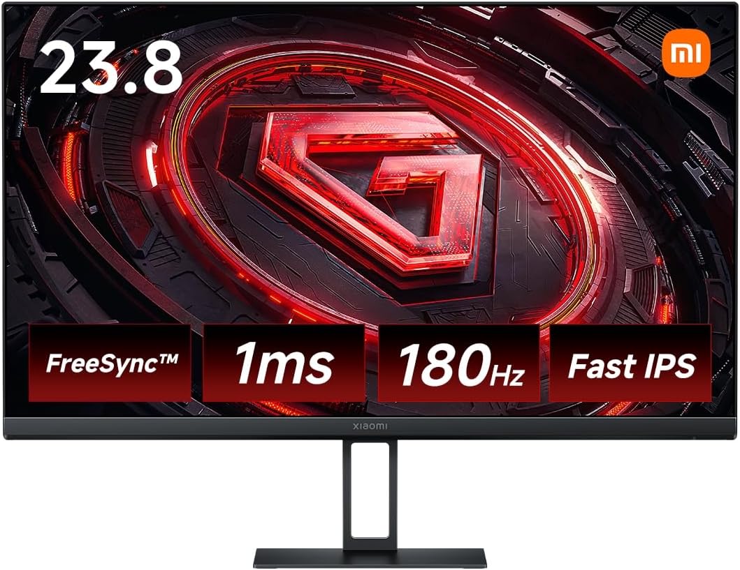 Xiaomi ゲーミングモニター 23.8インチ Fast IPS 180Hz 低ブルーライト設計 1920x1080 Full HD