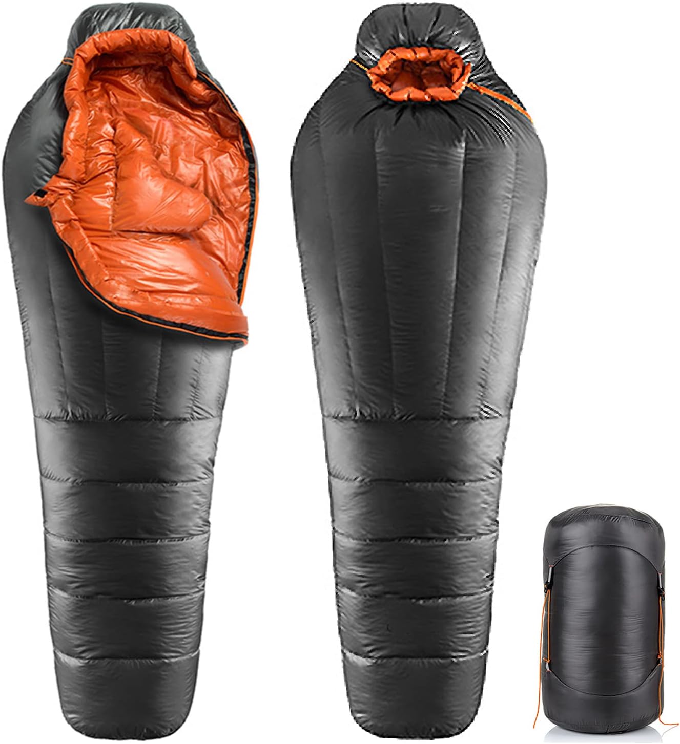 冬用ダウンシュラフ -30℃対応 マミー型軽量コンパクトキャンプ用