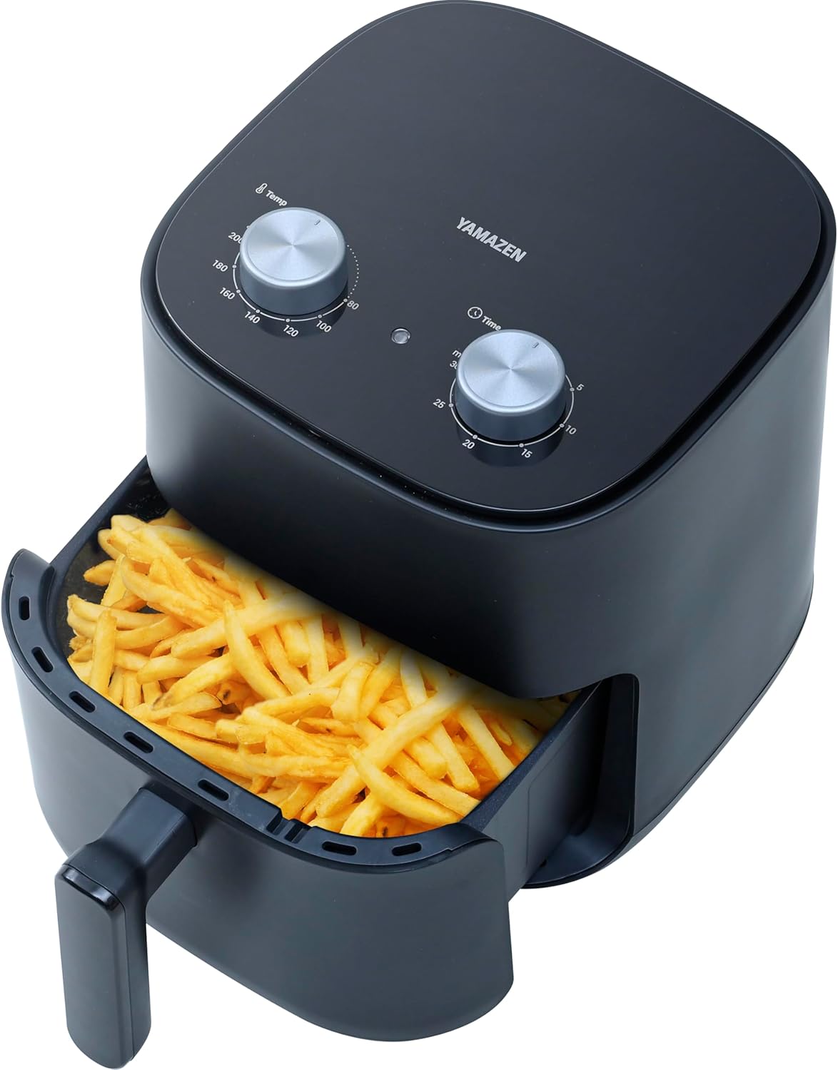 大容量4.5Lノンフライヤー 家庭用エアフライヤー ブラック レシピブック付き