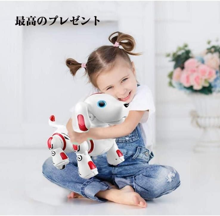 誕生日・子供の日向け ロボット犬 おもちゃ (ブルー)