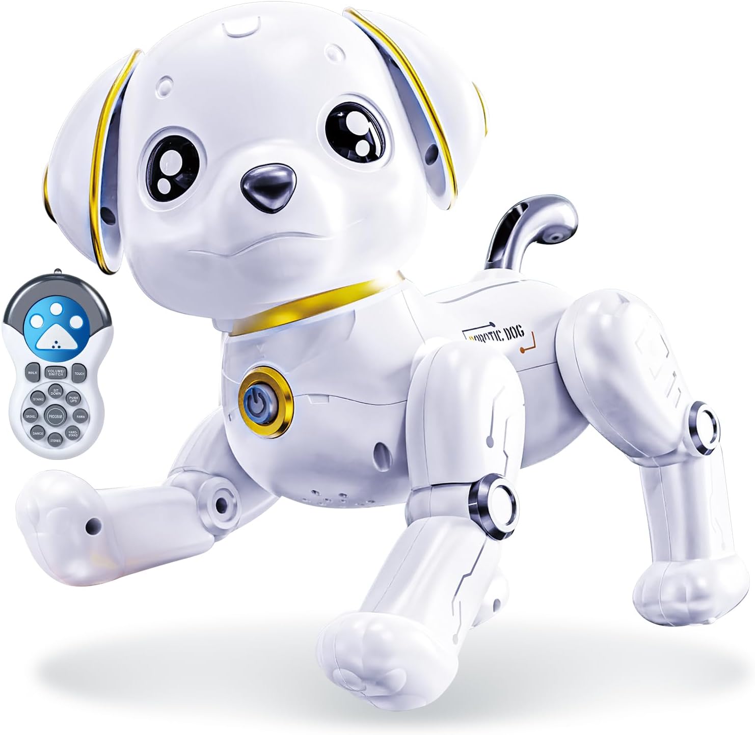 犬型ロボットおもちゃ プログラミング 音声制御 電動ペット 子ども用 誕生日・クリスマスプレゼント