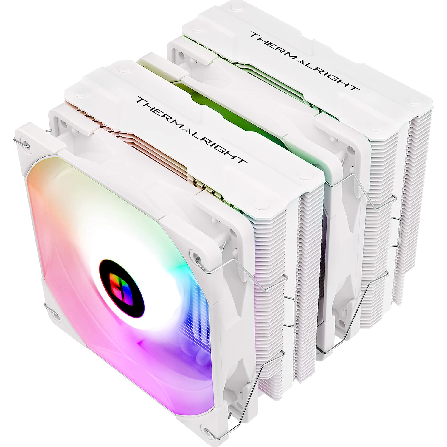 AMD/Intel対応 ダブルタワー式CPUクーラー PA120 White ARGB