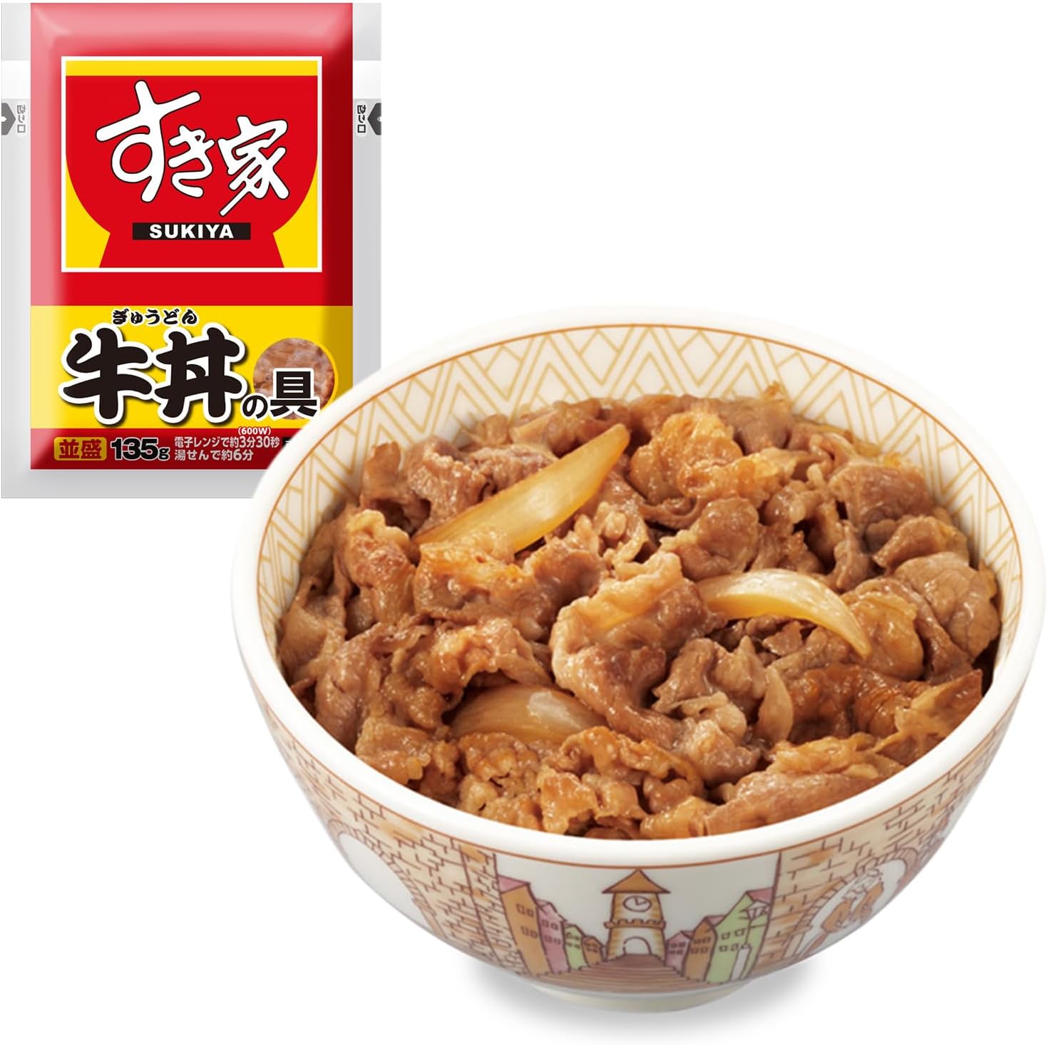冷凍すき家牛丼の具 10パック (135g×10)