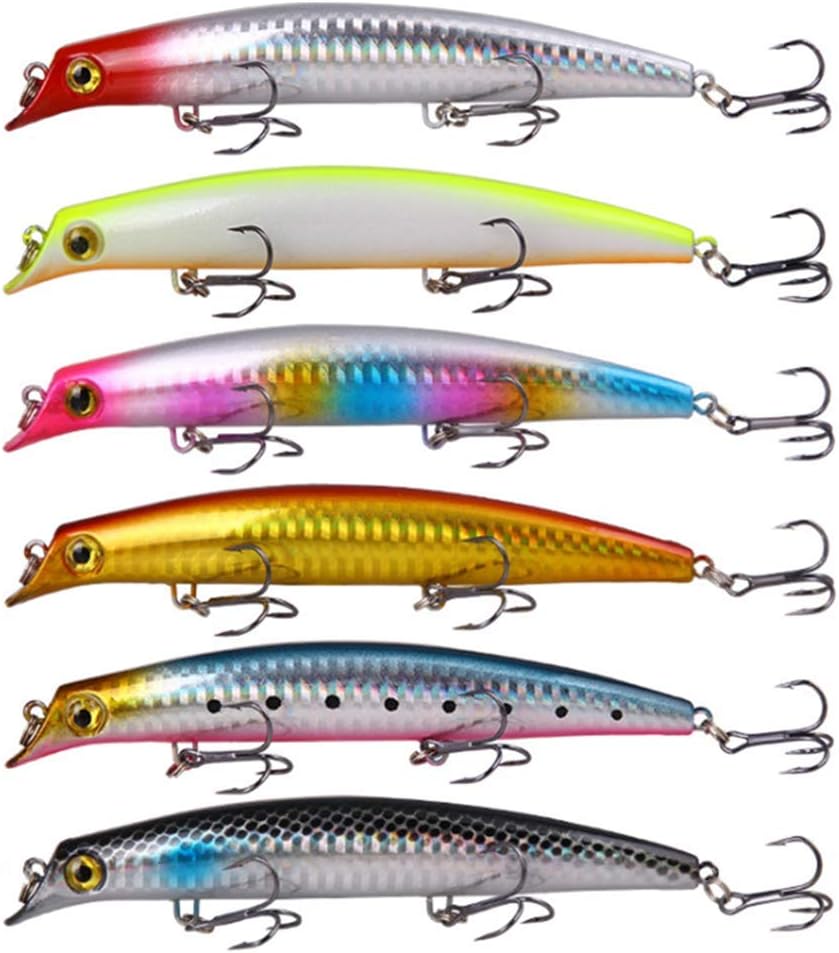 ソルトウォーター向けミノー 12.5cm 14g 6色セット フィッシングルアー