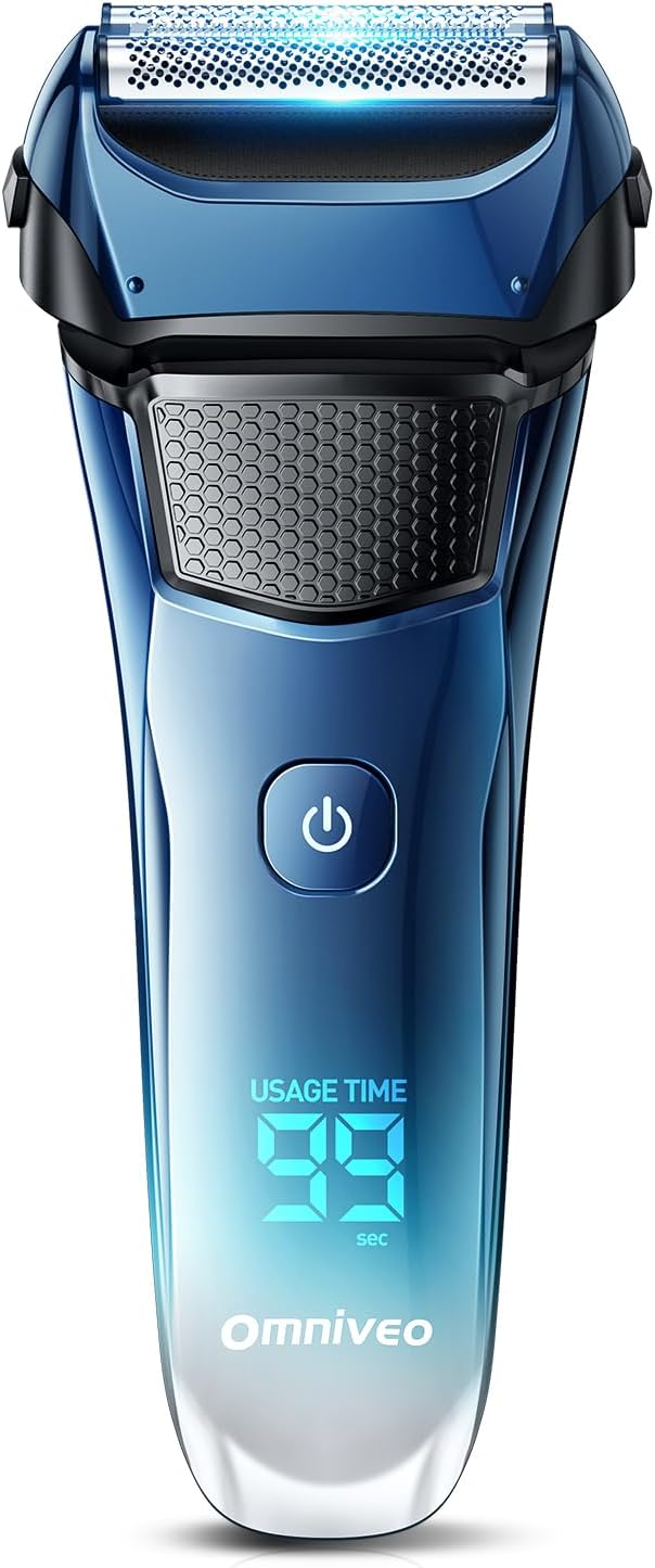 父の日ギフト メンズ 電動シェーバー 2025革新型 360°密着 スムーズ剃り 乾湿両用 IPX7防水 低騒音 3枚刃 大型LED残量表示