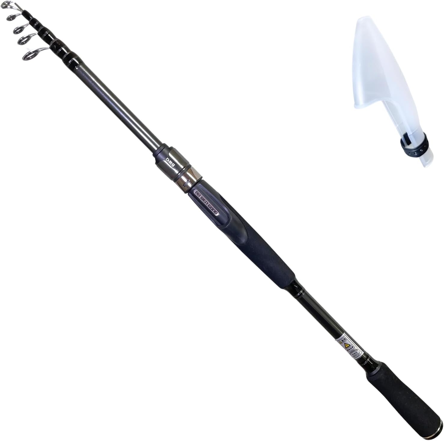 高コスパ 振出式カーボン スピニングロッド 旅行用 竿袋付き S180M S210M S240M S270M
