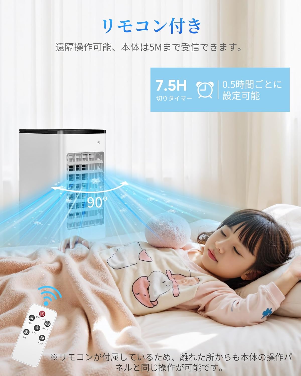 強力冷風機 2025年新モデル 移動式エアコン 6Lタンク 冷房器 自動電源OFF機能 日本語取扱説明書付き