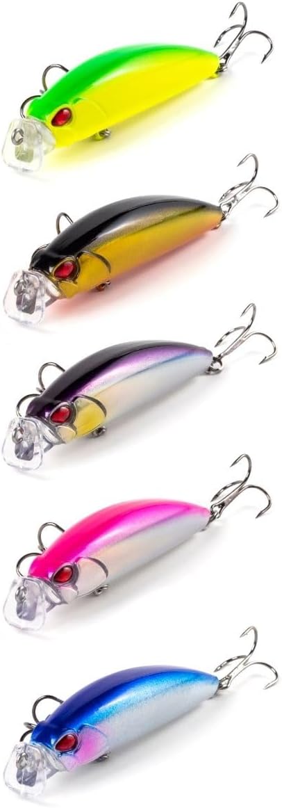 シーバス釣り用フローティングミノールアーセット80mm・9g（5個入り）