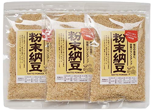 粉末納豆 40g×3袋 - 小さじ1杯で納豆10パック分の納豆菌
