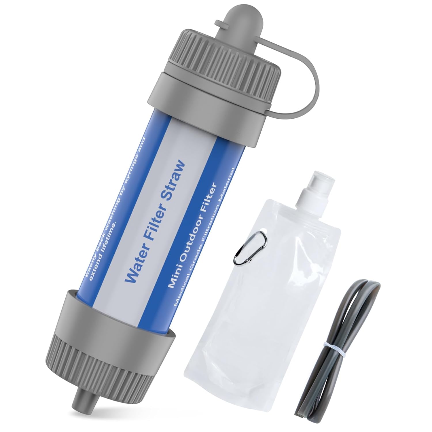 携帯用浄水器 8000L 中空糸膜タイプ アウトドア・防災用 軽量コンパクト