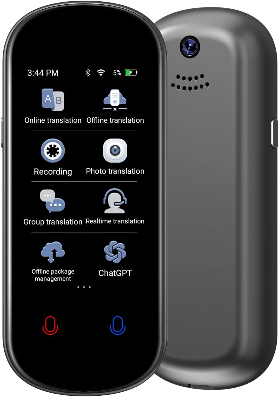 海外旅行・ビジネス用139言語対応AI音声翻訳機 Z2【オンライン・オフライン録音】