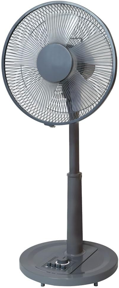 テクノス 30cm メカ式扇風機 タイマー付き 首振り 風量3段階 グレー KI-1710(G)I