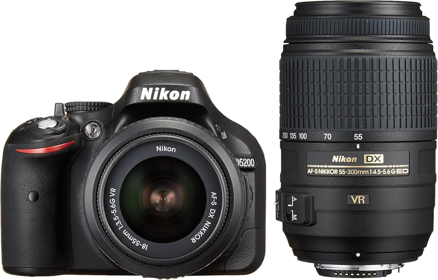 Nikon D5200 ダブルズームキット デジタル一眼レフカメラ ブラック