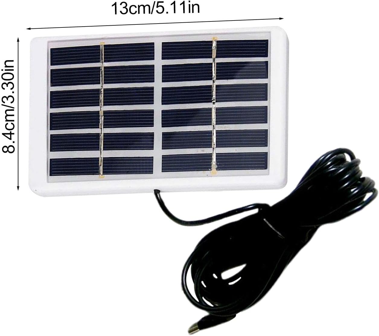 キャンプ・ハイキング用防水ポータブルソーラーパネル充電器 1.2W 6V