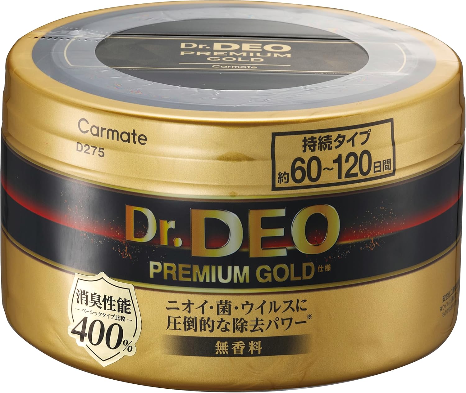 ドクターデオ プレミアム ゴールド 車用除菌消臭剤 置きタイプ 無香 500g