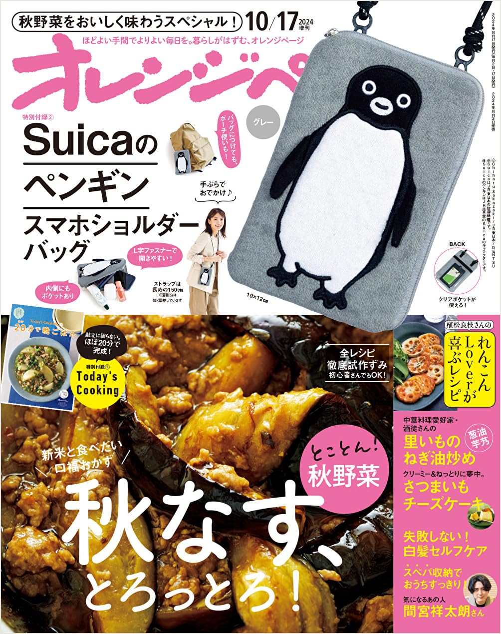 Suicaのペンギン スマホショルダーバッグ グレー（2024年10月号増刊）