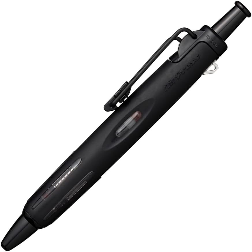 エアプレス式油性ボールペン 0.7mm フルブラック 湿った紙面でも書けるトンボ鉛筆 BC-AP12