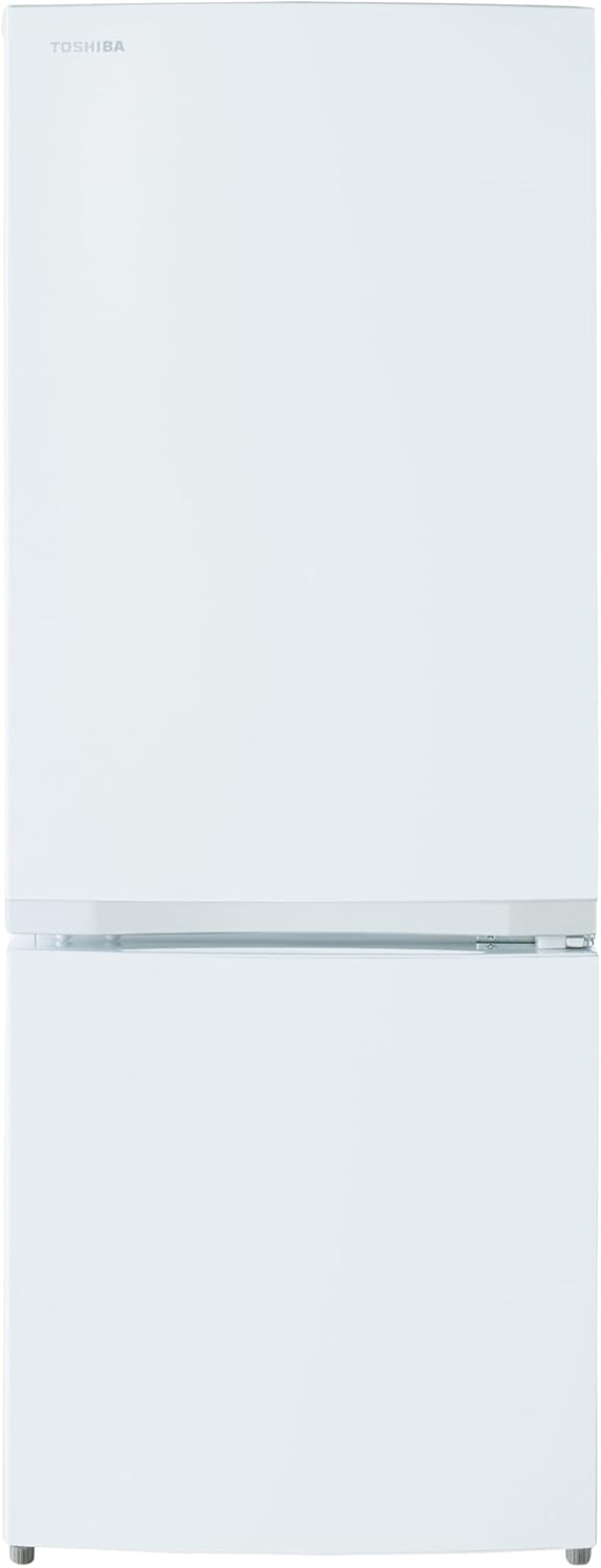 東芝 幅47.9㎝ 153L 2ドア冷蔵庫 自動霜取り ひとり暮らし用 2025年モデル セミマットホワイト