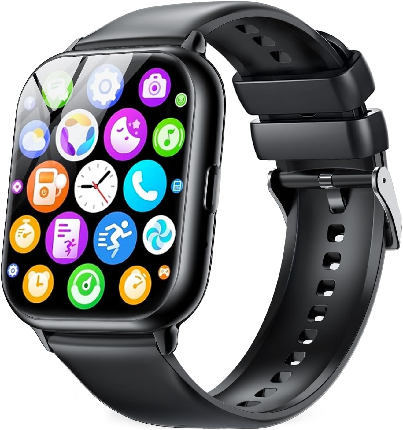 2025新型スマートウォッチ | 1.9インチHD大画面 | iPhone・Android対応 | 薄型軽量・多機能 | IP68生活防水・音楽再生・活動量計